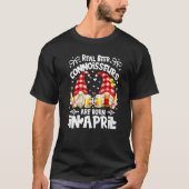 誕生日格言実在とビール生まれの目利き Tシャツ (正面)