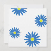 誕生日楽しいデイジーメッセージSweet 16 招待状 (裏面)