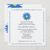 誕生日楽しいデイジーメッセージSweet 16 招待状 (正面/裏面)