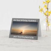 誕生日楽しむを水の上に出す カード (黄色い花)