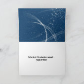 誕生日機飛んでいる内の紙マウス カード (内部)