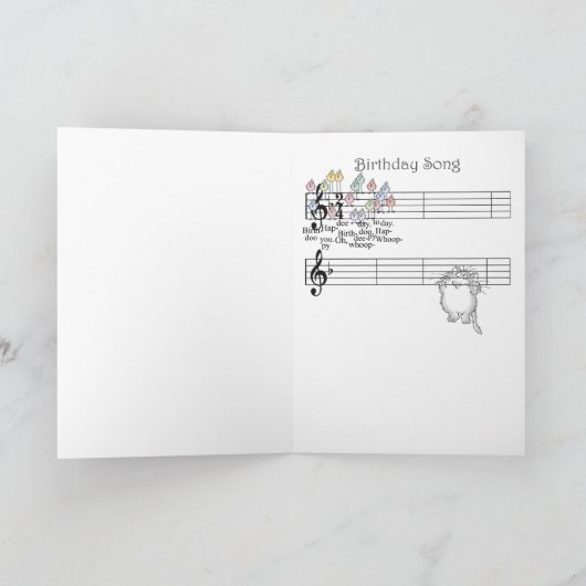誕生日歌 カード (内部)