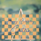 誕生日歓迎 アクリルサイン (ニュートラル)