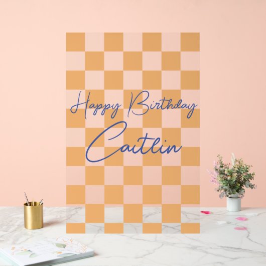 誕生日歓迎 アクリルサイン (ウェディング)