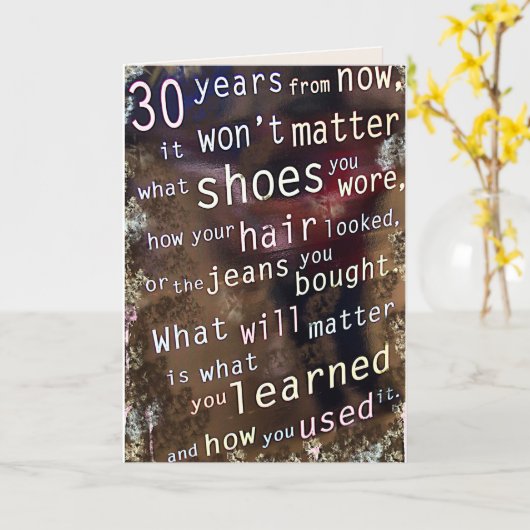 誕生日正論 カード (黄色い花)