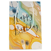 誕生日気泡 ミディアムペーパーバッグ (正面)