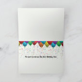 誕生日水彩ネズミ着用服 カード (内部)