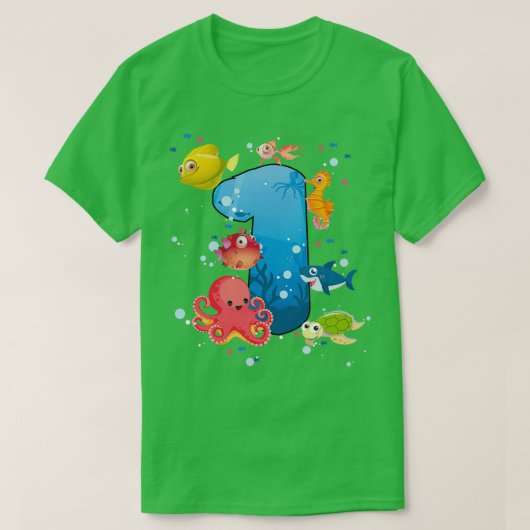 誕生日水族館3 Tシャツ (デザイン正面)