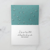 誕生日泡風呂のホッキョクグマ カード (内部)