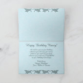 誕生日海サンセット0735 カード (内部)