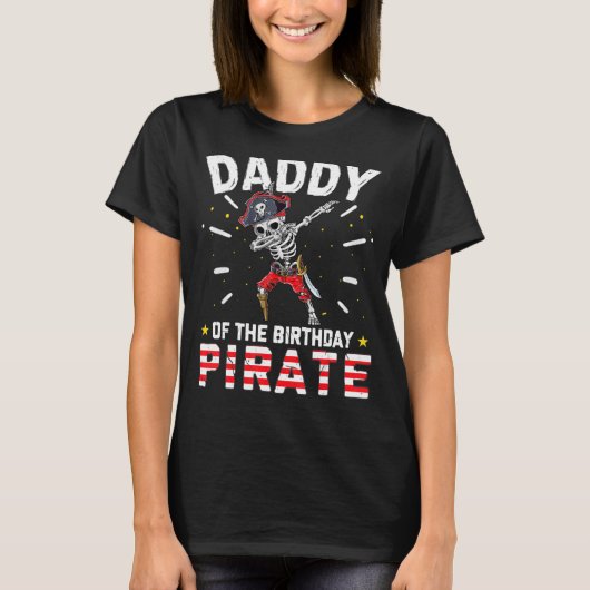 誕生日海賊一致の誕生田のメンス・パパ Tシャツ (正面)
