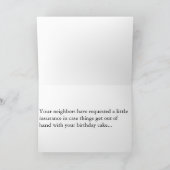 誕生日消防車 カード (内部)