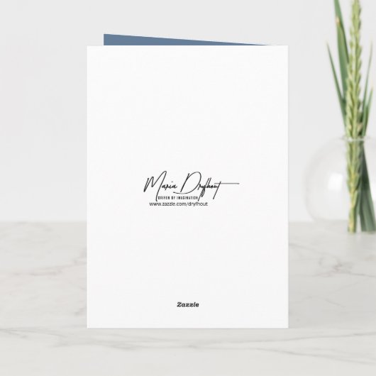 誕生日満月の海波 カード (裏面)