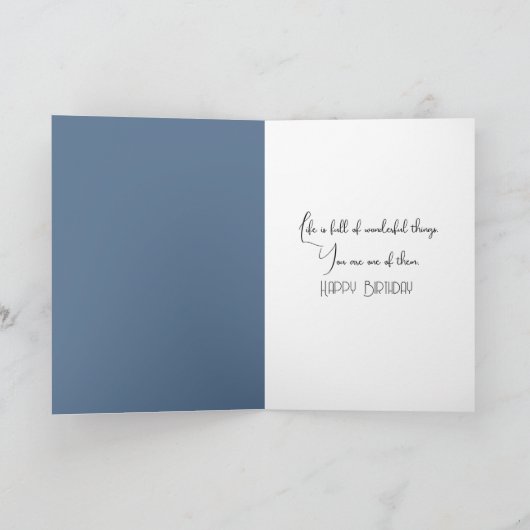 誕生日満月の海波 カード (内部)