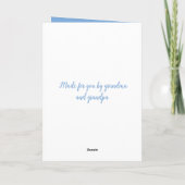 誕生日漫画ムースカラフル紙吹雪 カード (裏面)