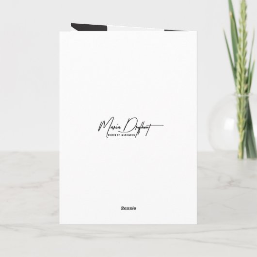 誕生日漫画 カード (裏面)