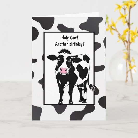 誕生日漫画 カード (黄色い花)