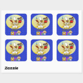 誕生日漫画 スクエアシール (シート)