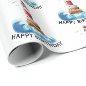 誕生日灯台（波付） ラッピングペーパー (ロールコーナー)