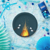 誕生日焚き火プレート ペーパープレート (パーティー)