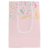 誕生日熊(風船・紙吹雪) ミディアムペーパーバッグ (裏面)