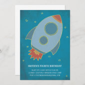 誕生日爆破!児童誕生日招待状 招待状 (正面/裏面)