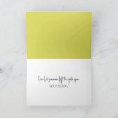 誕生日牛が牧場から逃げ出す カード (内部)