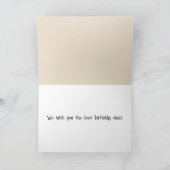 誕生日牛と干し草 カード (内部)