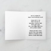 誕生日牛のカスタマイズ可能招待状 招待状 (内部)