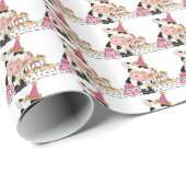 誕生日牛型包装紙 ラッピングペーパー (ロールコーナー)