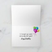 誕生日牛 カード (内部)