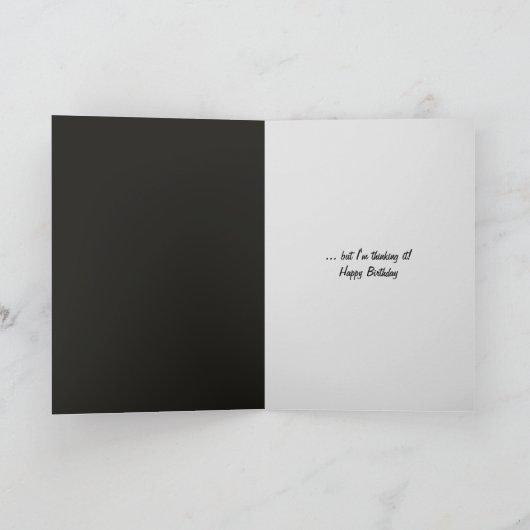 誕生日牛 カード (内部)