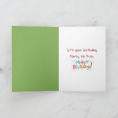 誕生日牛 カード (内部)