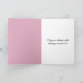 誕生日牡丹ブーケヴィンテージ投手 カード (内部)