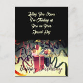 誕生日特別な日 ポストカード (正面)