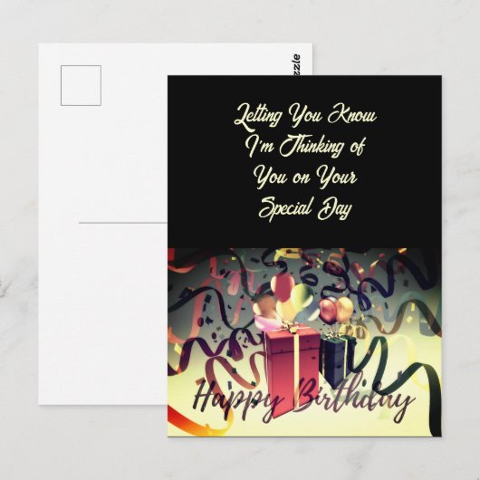 誕生日特別ポストカード ポストカード (正面/裏面)