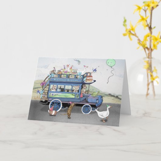 誕生日特殊 カード (黄色い花)