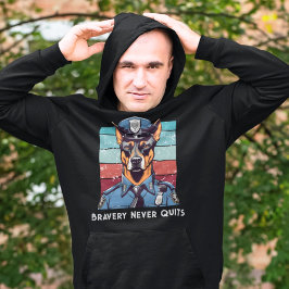 誕生日犬の警察官への贈り物パパおじいちゃん パーカ