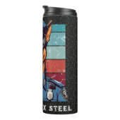 誕生日犬の警察官への贈物パパ夫 タンブラー (回転右)