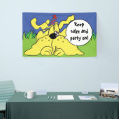 誕生日犬はっ!パーソナライズ 横断幕 (トレードショー)