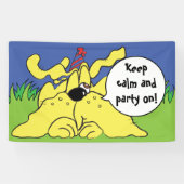 誕生日犬はっ！パーソナライズ 横断幕 (横)