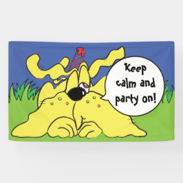 誕生日犬はっ！パーソナライズ 横断幕