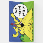 誕生日犬はっ!パーソナライズ 横断幕 (縦)