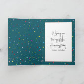 誕生日犬サングラス カード (内部)