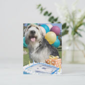 誕生日犬 ポストカード (スタンド正面)