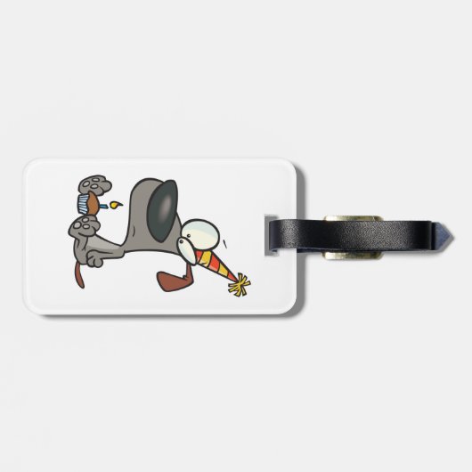 誕生日犬 ラゲッジタグ (裏面横)