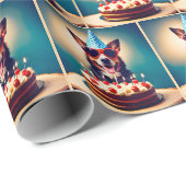 誕生日犬 ラッピングペーパー (ロールコーナー)