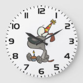 誕生日犬 ラージ壁時計 (正面)