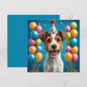 誕生日犬 招待状 (正面/裏面)