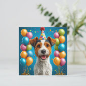 誕生日犬 招待状 (スタンド正面)